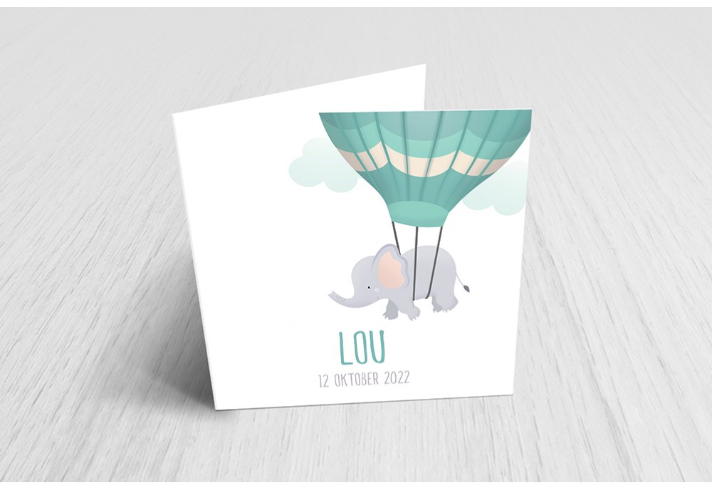 Luchtballon met olifantje